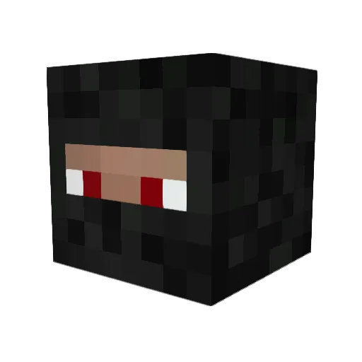 Jell Minecraft avatar head, 3D render