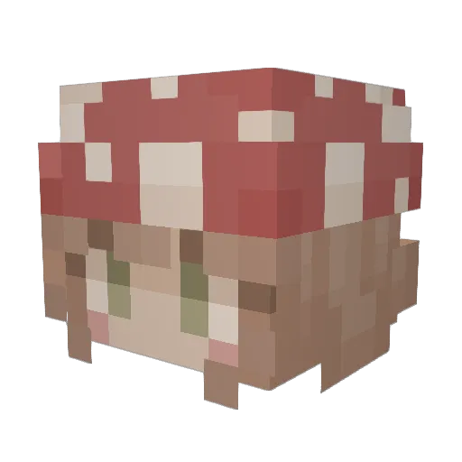 Jella92 Minecraft avatar head, 3D render