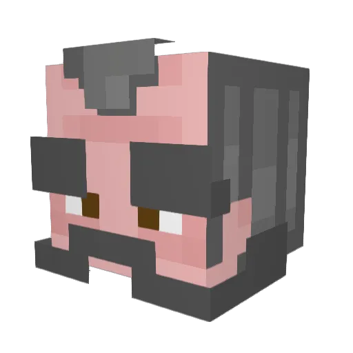 Jelle1946 Minecraft avatar head, 3D render