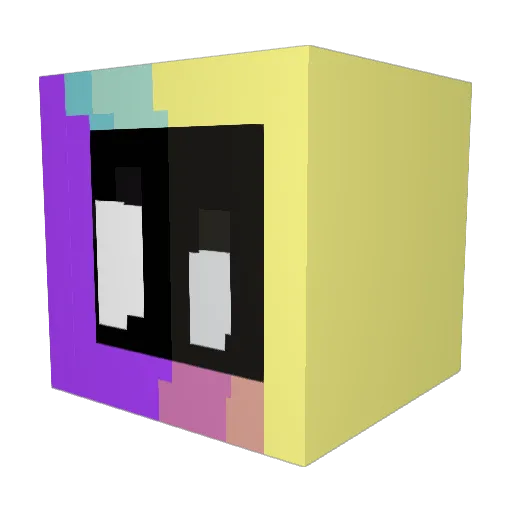 JelliMace Minecraft avatar head, 3D render
