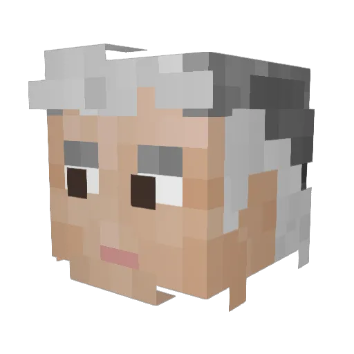 JellienSquidward Minecraft avatar head, 3D render