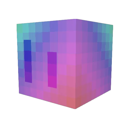 Jellifisher Minecraft avatar head, 3D render