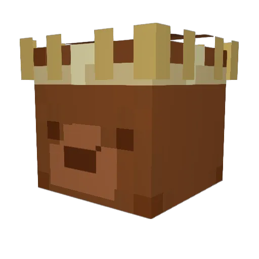 Jellisky Minecraft avatar head, 3D render