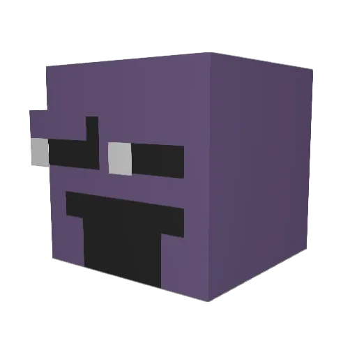 JelloCake25 Minecraft avatar head, 3D render