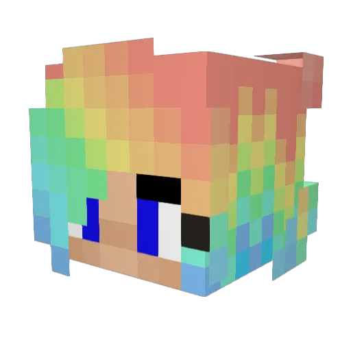 JelloGirl31 Minecraft avatar head, 3D render