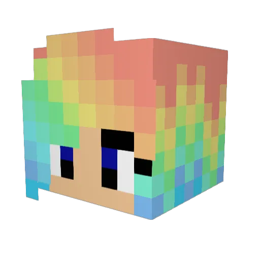 JelloGirl32 Minecraft avatar head, 3D render
