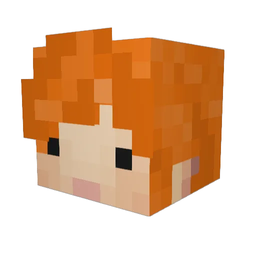 JelloHello Minecraft avatar head, 3D render