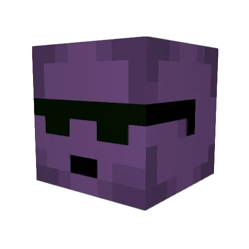 JellyAgent47 Minecraft avatar head, 3D render