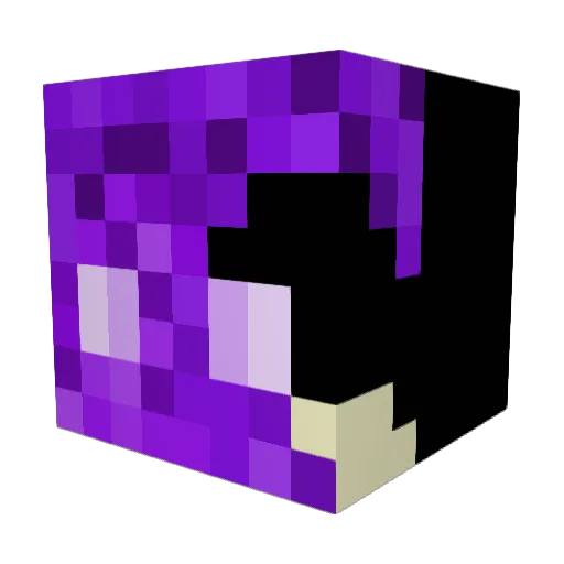 JellyAlt2 Minecraft avatar head, 3D render