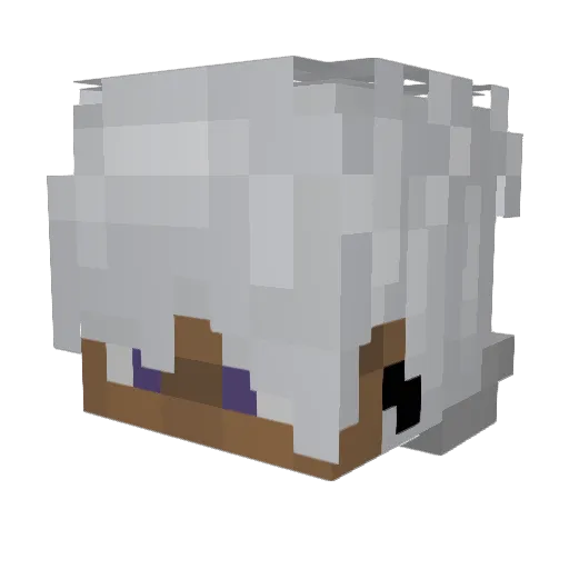 JellyBaris Minecraft avatar head, 3D render
