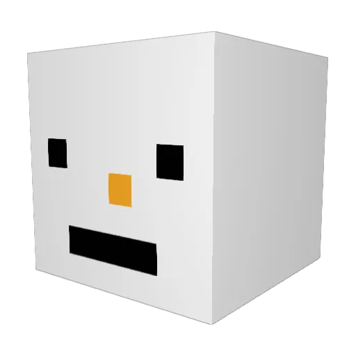 JellyBean92 Minecraft avatar head, 3D render