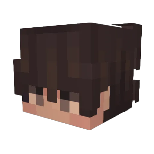 JellyBeanBean Minecraft avatar head, 3D render
