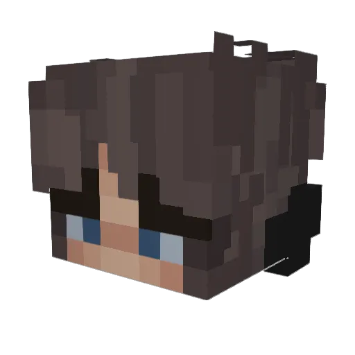 JellyDonutt Minecraft avatar head, 3D render