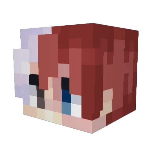 JellyDust22 Minecraft avatar head, 3D render