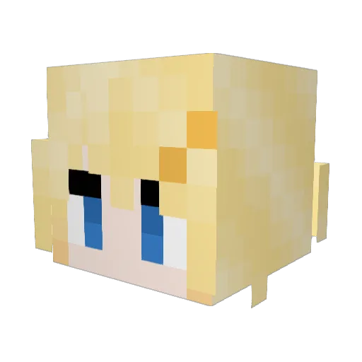 JellyFish622 Minecraft avatar head, 3D render