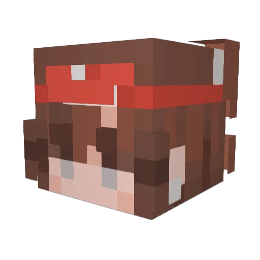 JellyIsEpic Minecraft avatar head, 3D render