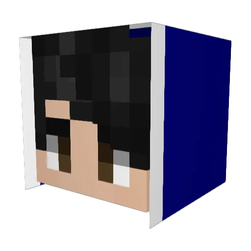 JellyJef Minecraft avatar head, 3D render