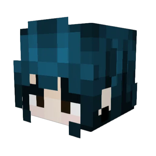 JellyJordyn Minecraft avatar head, 3D render
