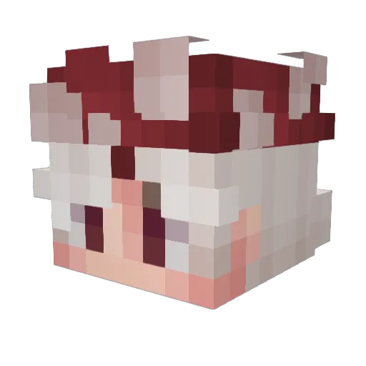 JellyMandibles Minecraft avatar head, 3D render