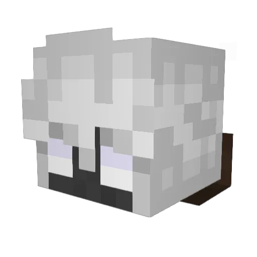 JellyQueen44 Minecraft avatar head, 3D render