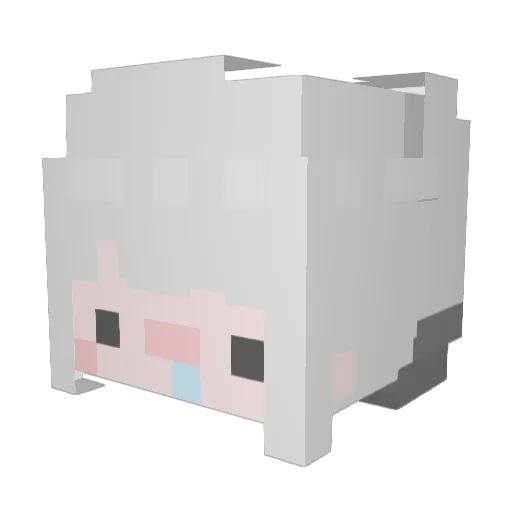 JellyTW Minecraft avatar head, 3D render