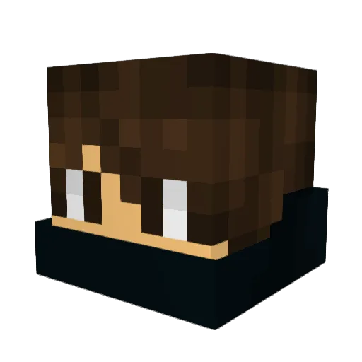 JellyTheAce Minecraft avatar head, 3D render
