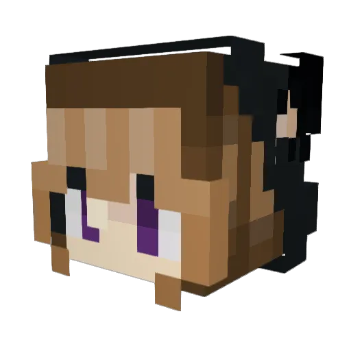 Jelly_Pixie Minecraft avatar head, 3D render