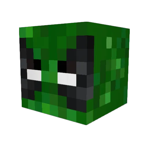 Jelly_Saw Minecraft avatar head, 3D render