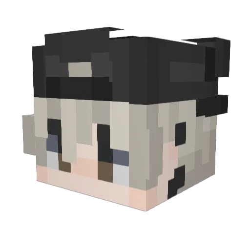 Jelly_Stress Minecraft avatar head, 3D render