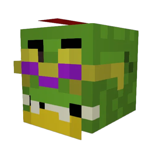 Jellyajkl Minecraft avatar head, 3D render