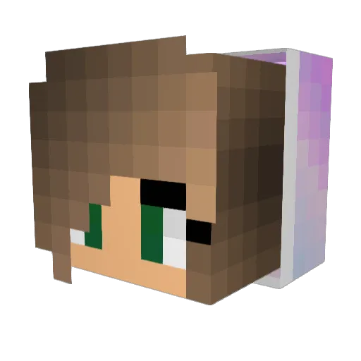 Jellybean_kitty Minecraft avatar head, 3D render