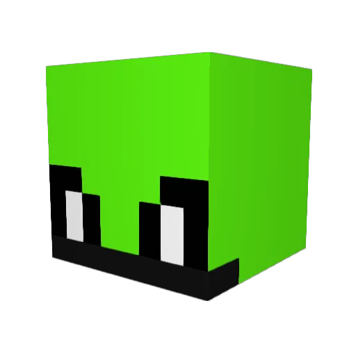 Jellybeanking22 Minecraft avatar head, 3D render