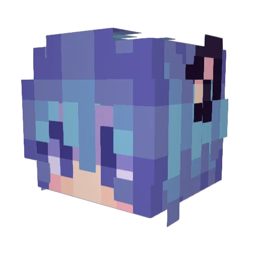Jellyfish_GG Minecraft avatar head, 3D render