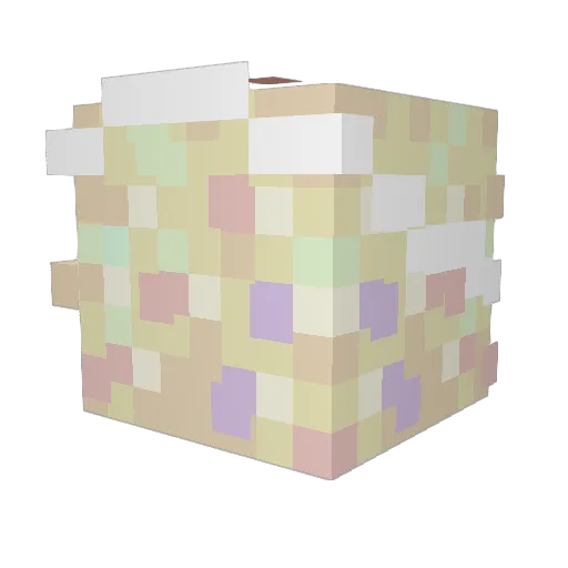 Jellyfishious Minecraft avatar head, 3D render