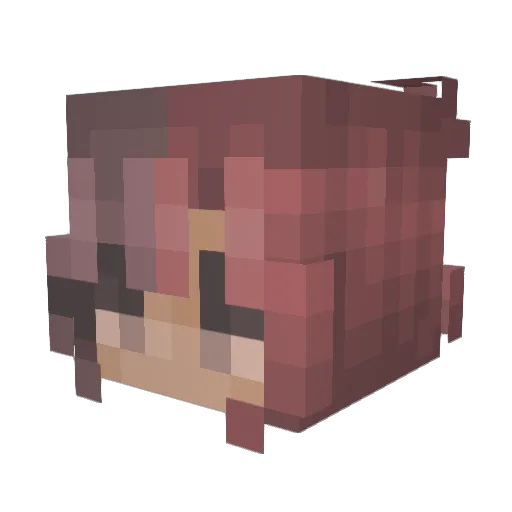 Jellyfssh_ Minecraft avatar head, 3D render