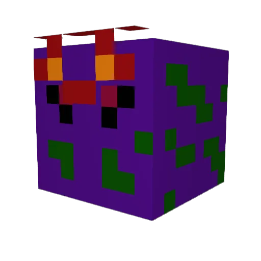 Jellymonster1308 Minecraft avatar head, 3D render