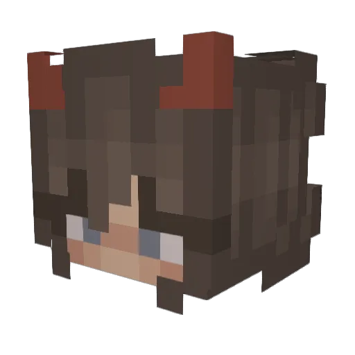 Jelonek245 Minecraft avatar head, 3D render