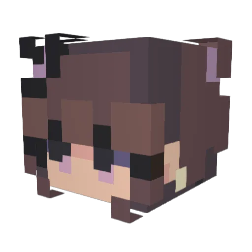 Jeloy Minecraft avatar head, 3D render