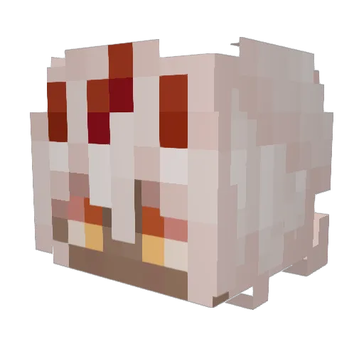JelteFlashy Minecraft avatar head, 3D render