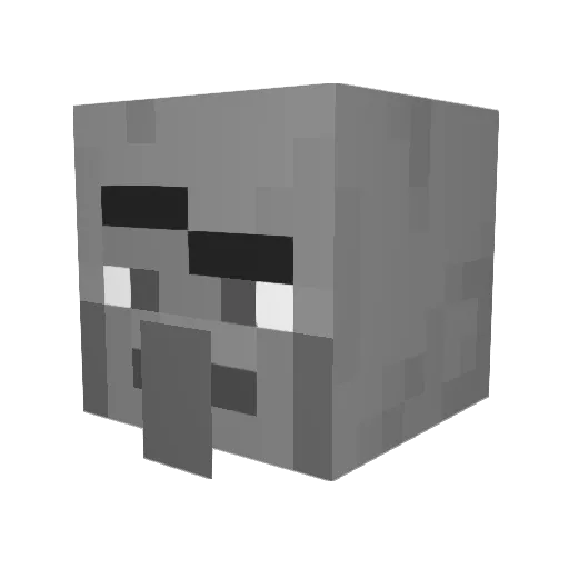 JelteSAUS Minecraft avatar head, 3D render