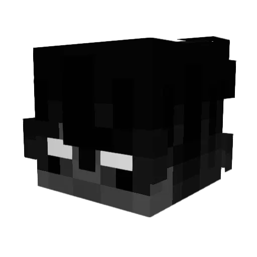 Jelwe Minecraft avatar head, 3D render