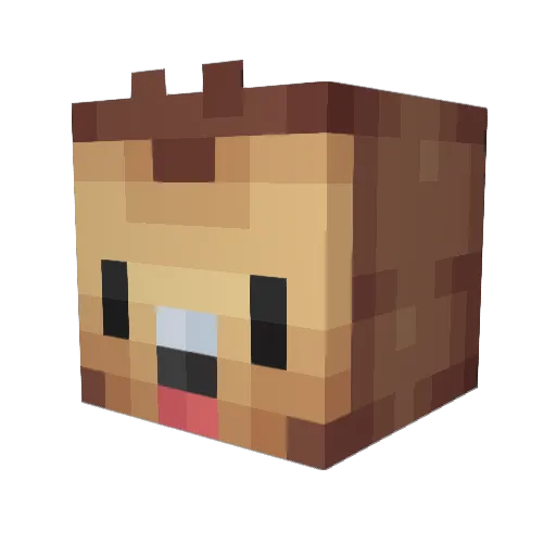 JemIsaac Minecraft avatar head, 3D render