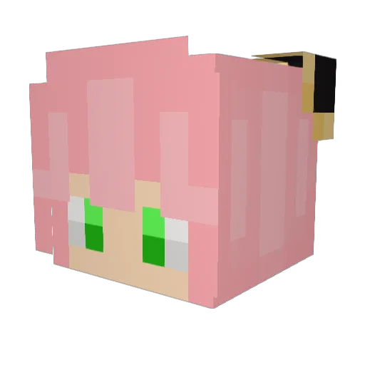 JemKy Minecraft avatar head, 3D render