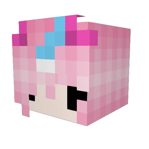JemSonic Minecraft avatar head, 3D render
