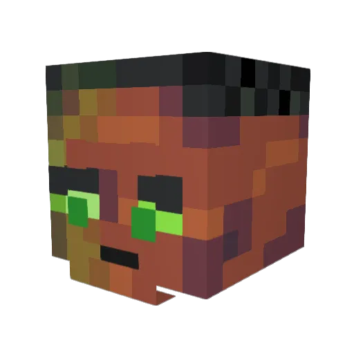 Jem_Care Minecraft avatar head, 3D render