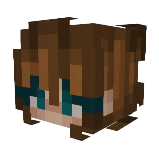Jem__Star Minecraft avatar head, 3D render
