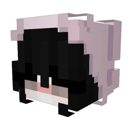 JemandDuNoob Minecraft avatar head, 3D render
