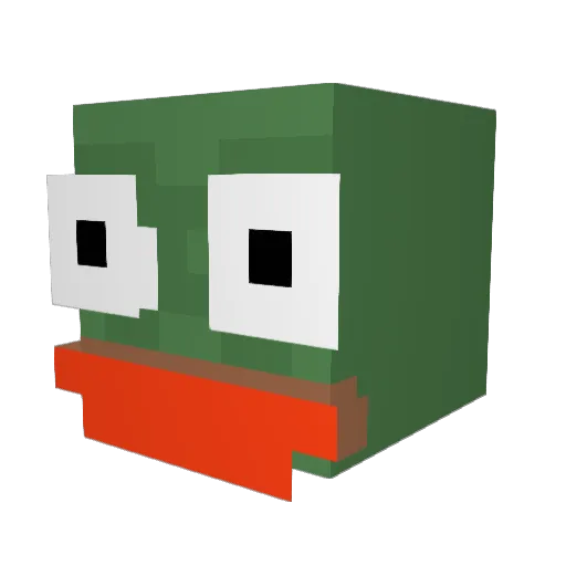 Jembalolz Minecraft avatar head, 3D render