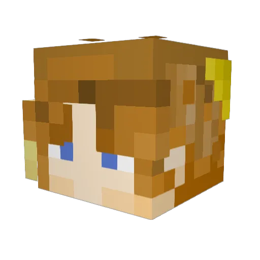 Jemenahead Minecraft avatar head, 3D render