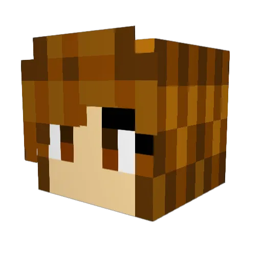 JemmStar Minecraft avatar head, 3D render